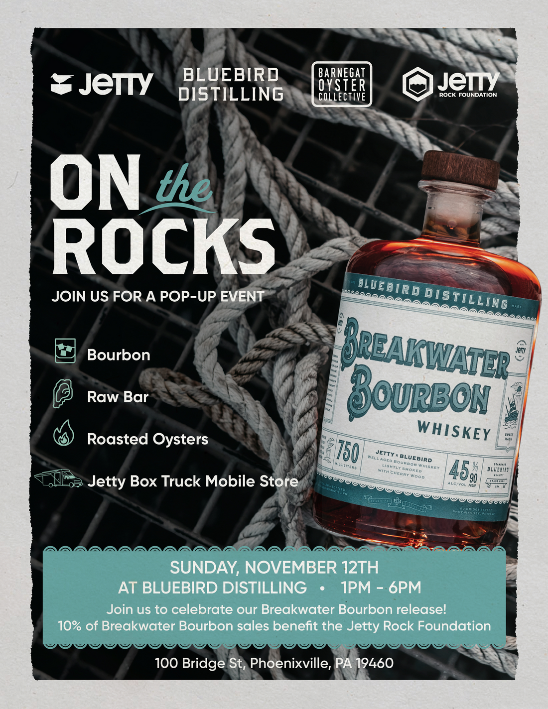 Jetty x Bluebird Distilling On the Rocks Pop-up Event