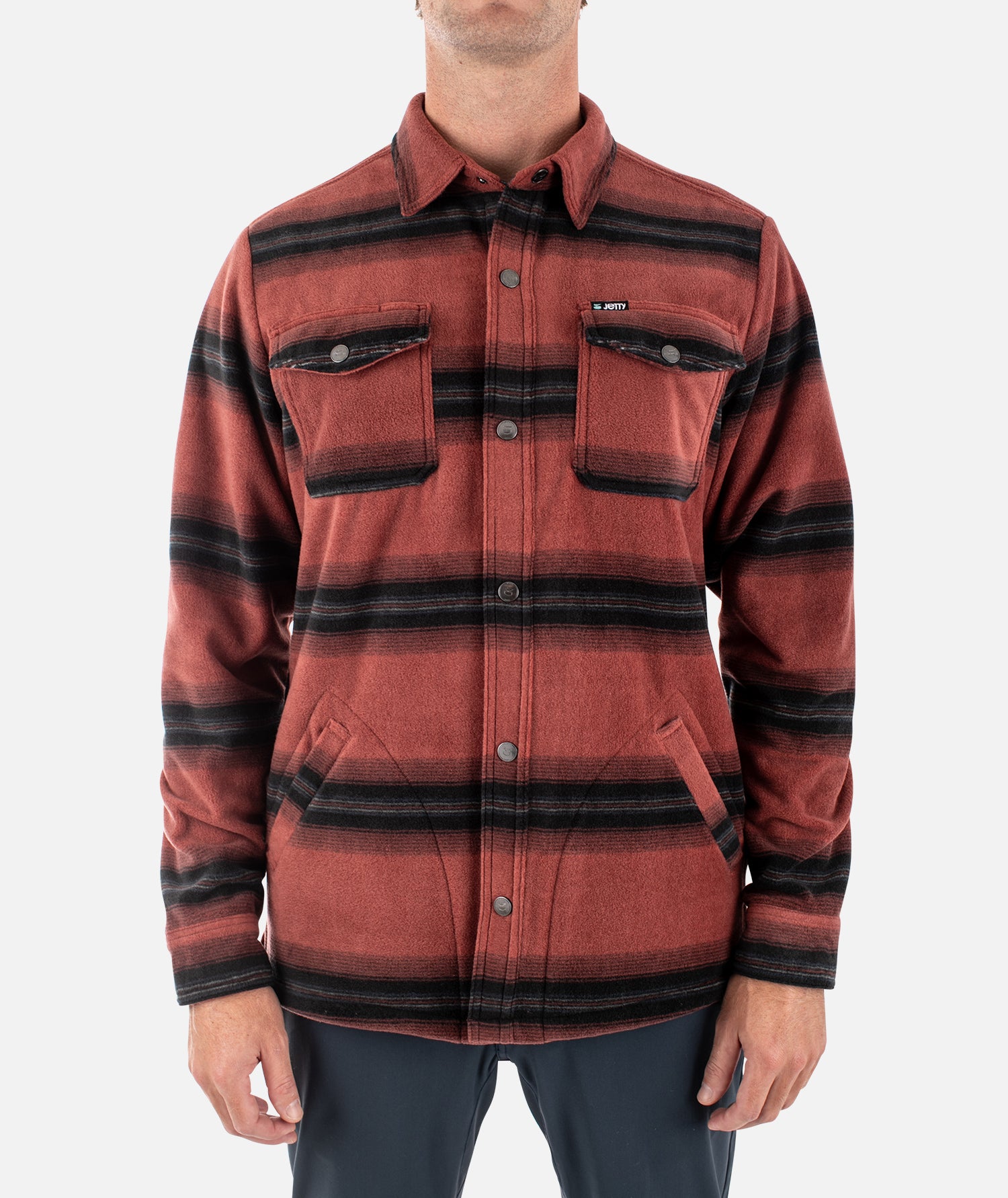 Jetty The Concordia Fleece - Red Jetty The Concordia Fleece - Red