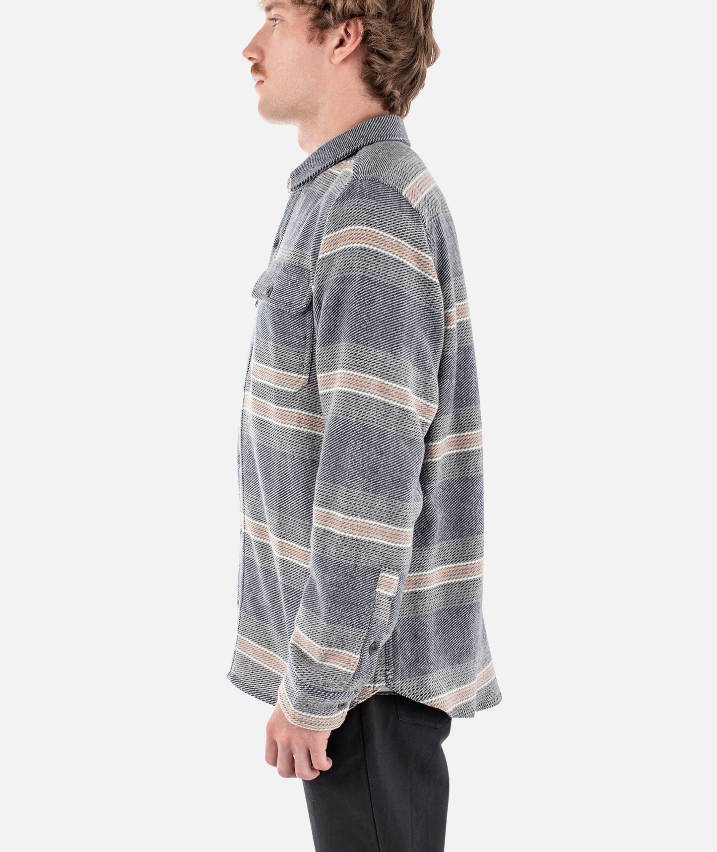 Horizon Flannel - Fog - Jetty