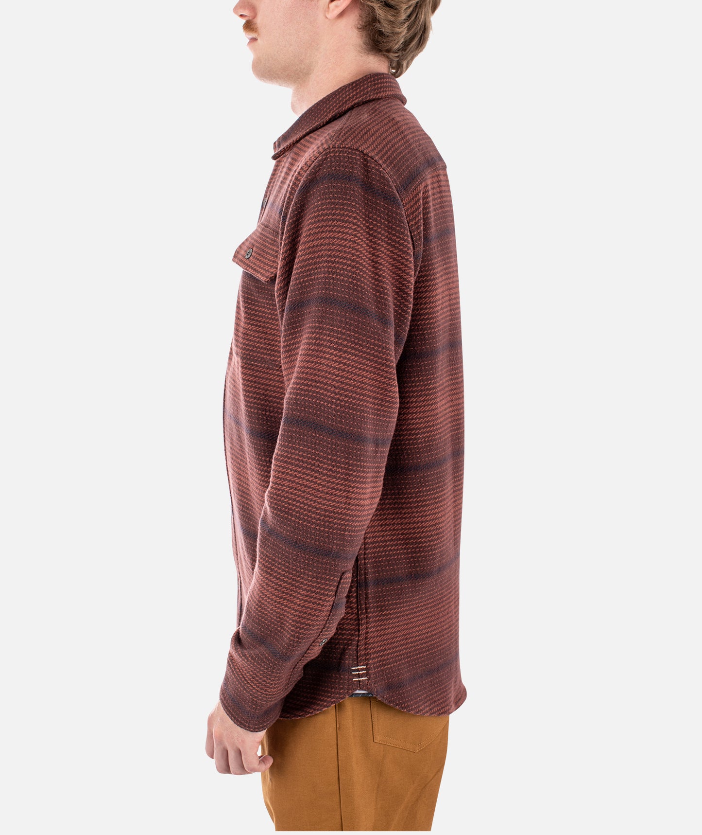 Horizon Flannel - Oxblood Black - Jetty