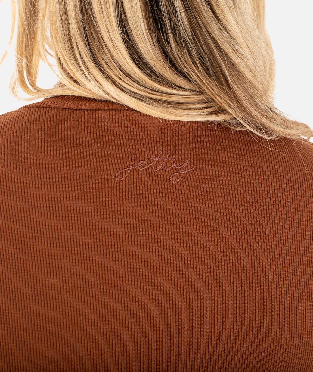 Ridley Rib Scrunch Neck - Patina - Jetty