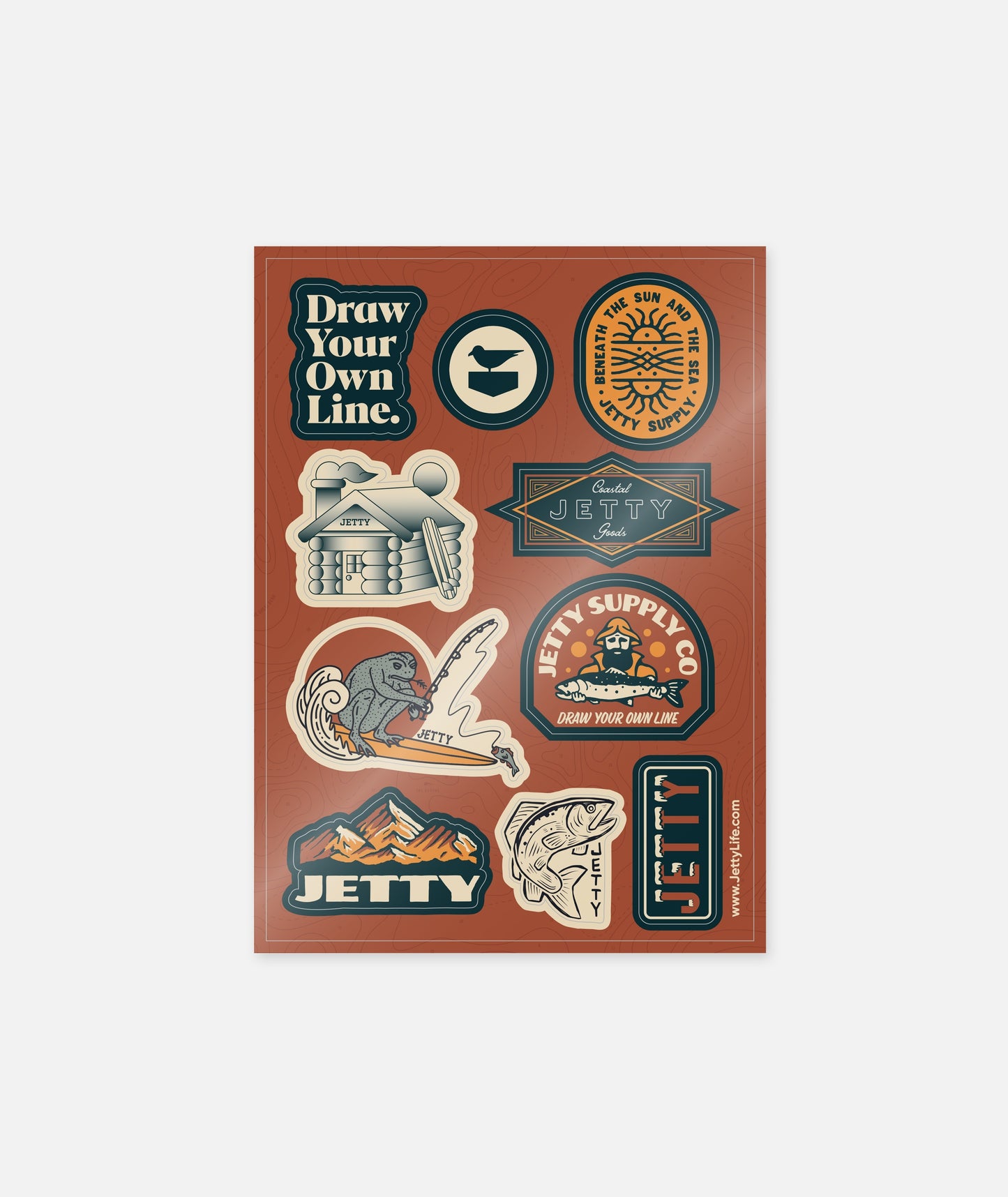 Surf & Fish Sticker Sheet