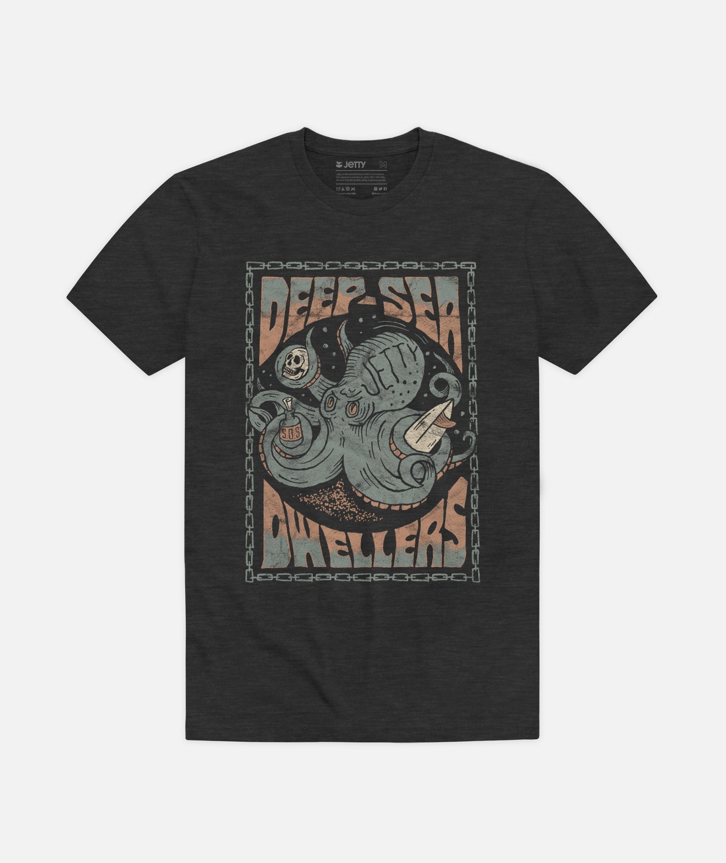 Grom Kraken Tee - Charcoal - Jetty