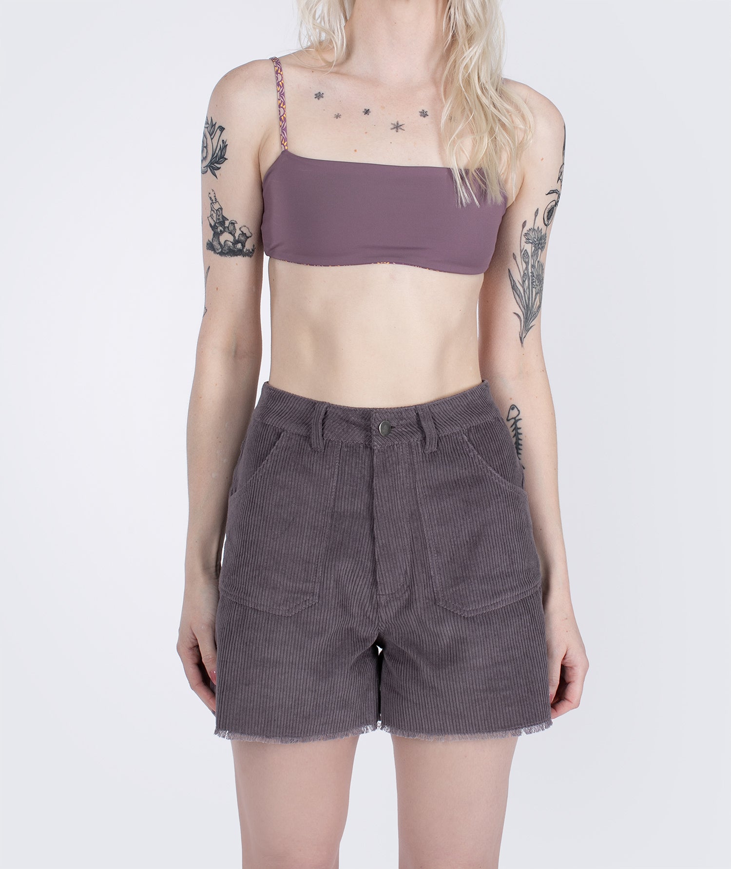 Wale Corduroy Short - Purple – Jetty