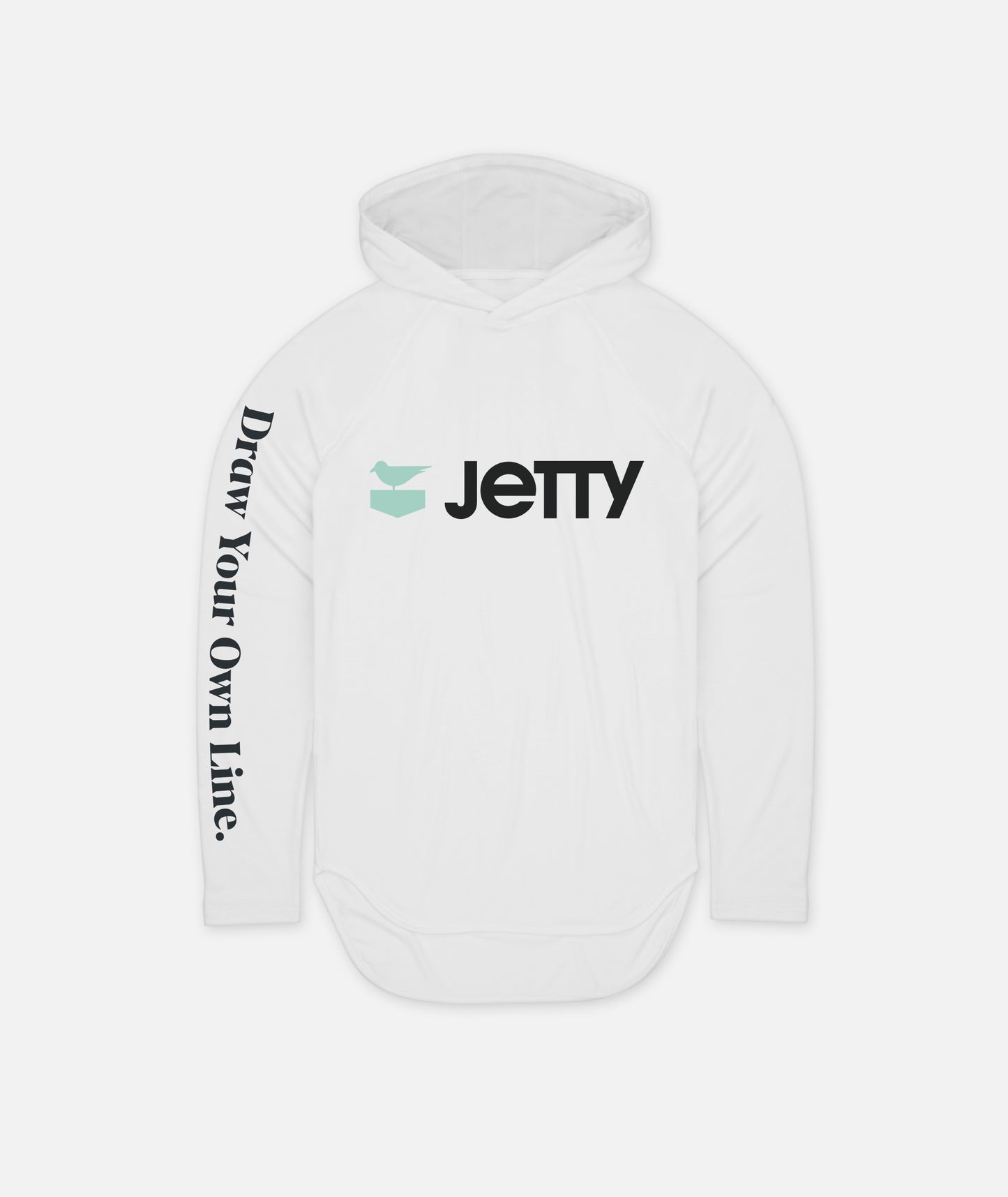 Logo UV Hoodie - White - Jetty