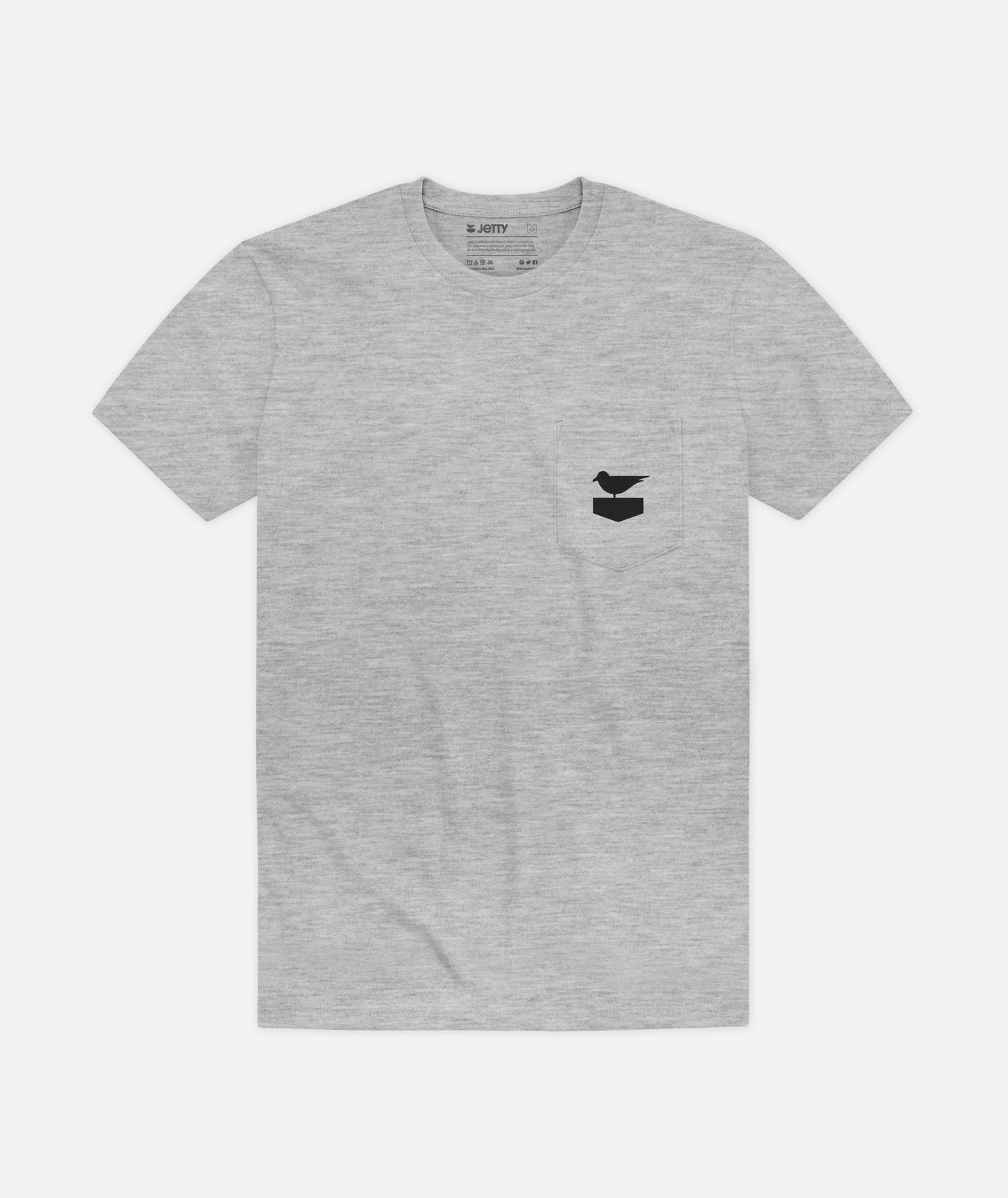 Pocket Otis Tee - Heather Grey - Jetty