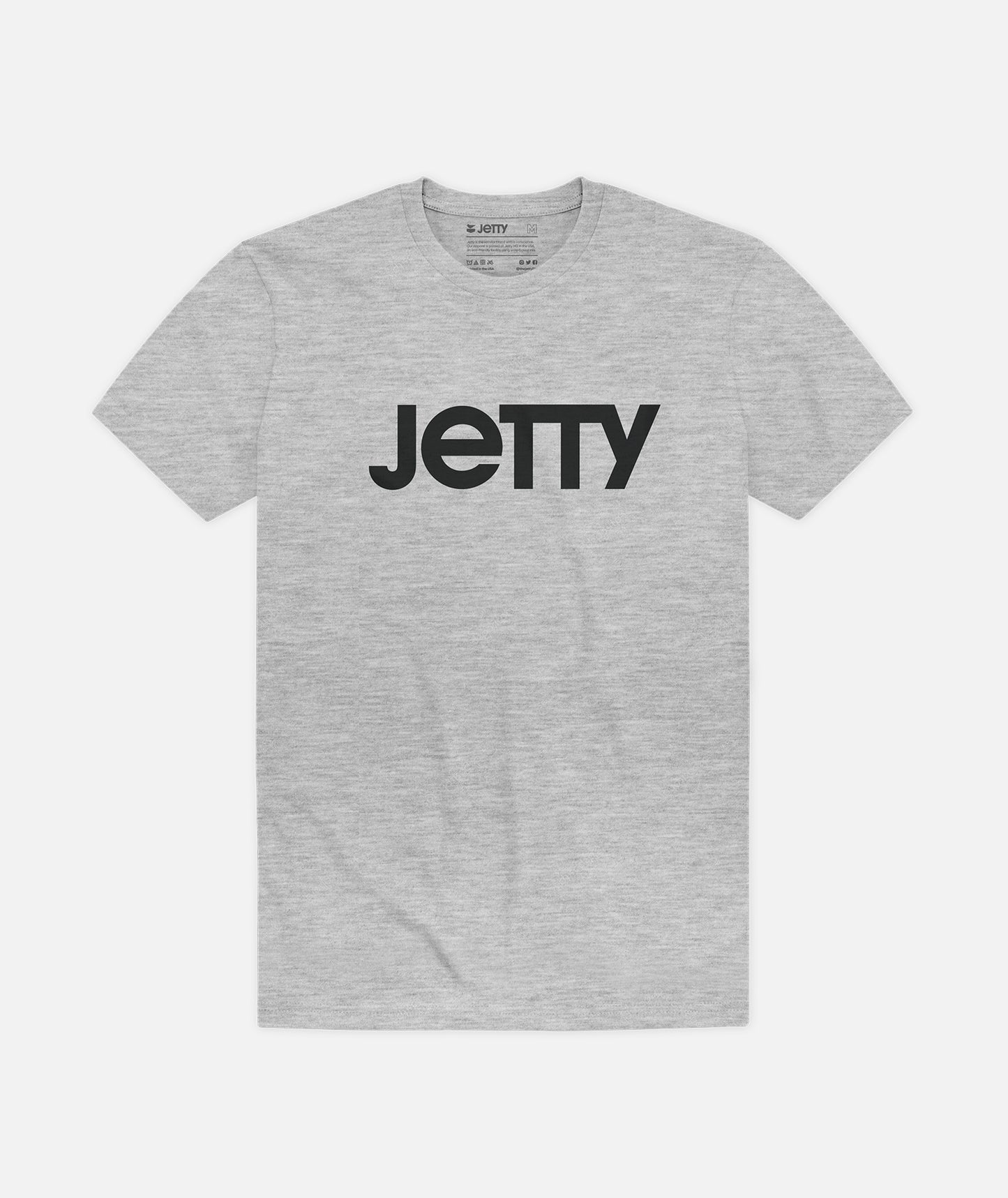 Grom Logotype Tee - Heather Grey - Jetty