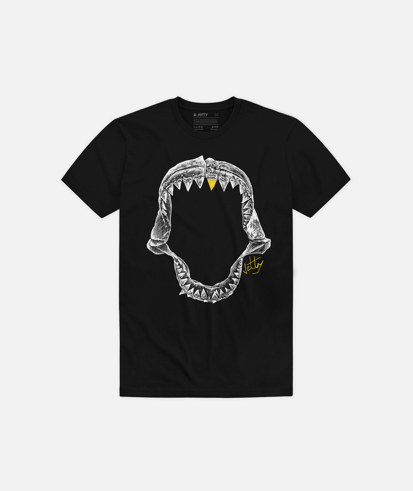 Grom Jaws Tee - Black - Jetty