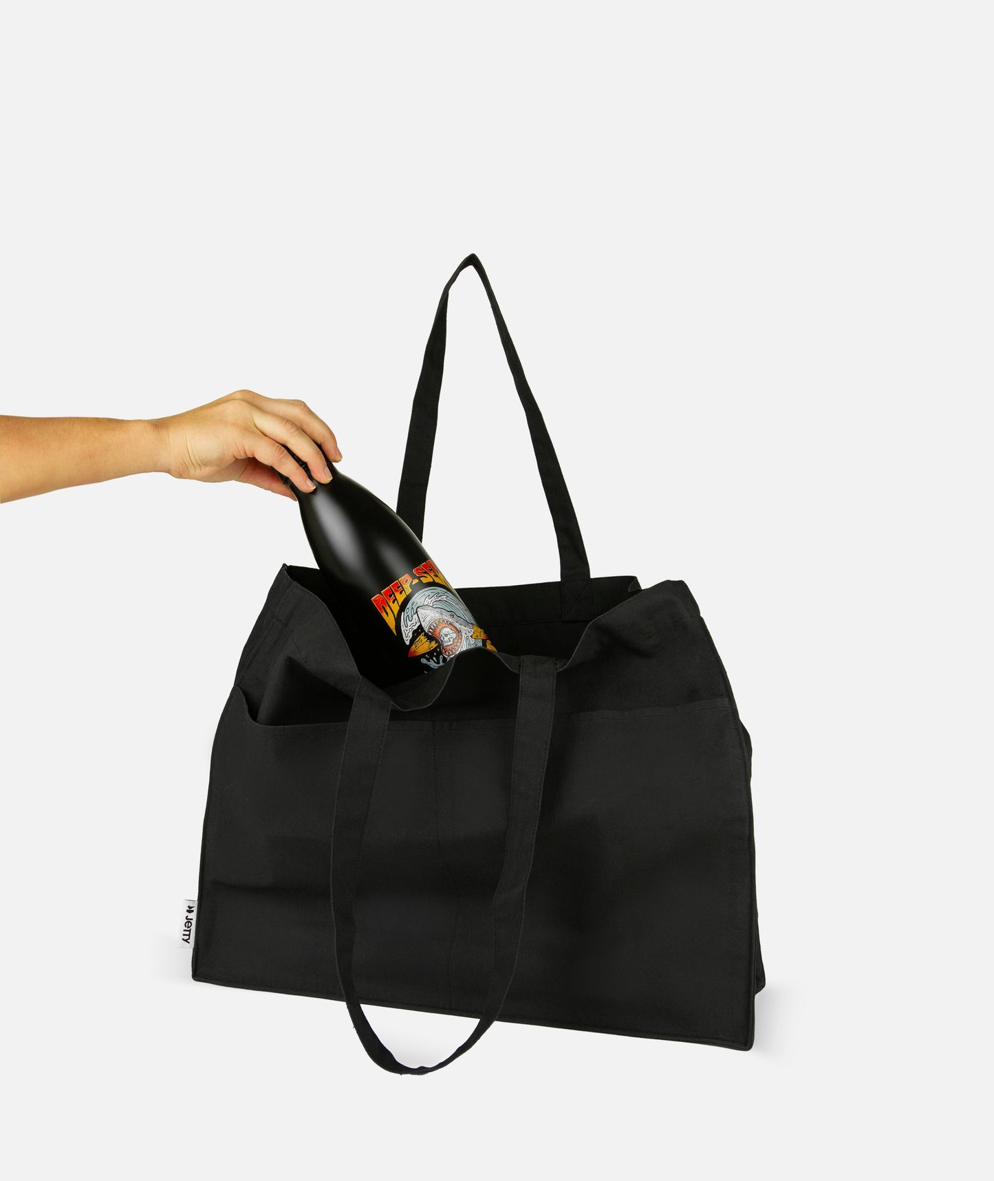 Canvas Pocket Tote - Graphite - Jetty