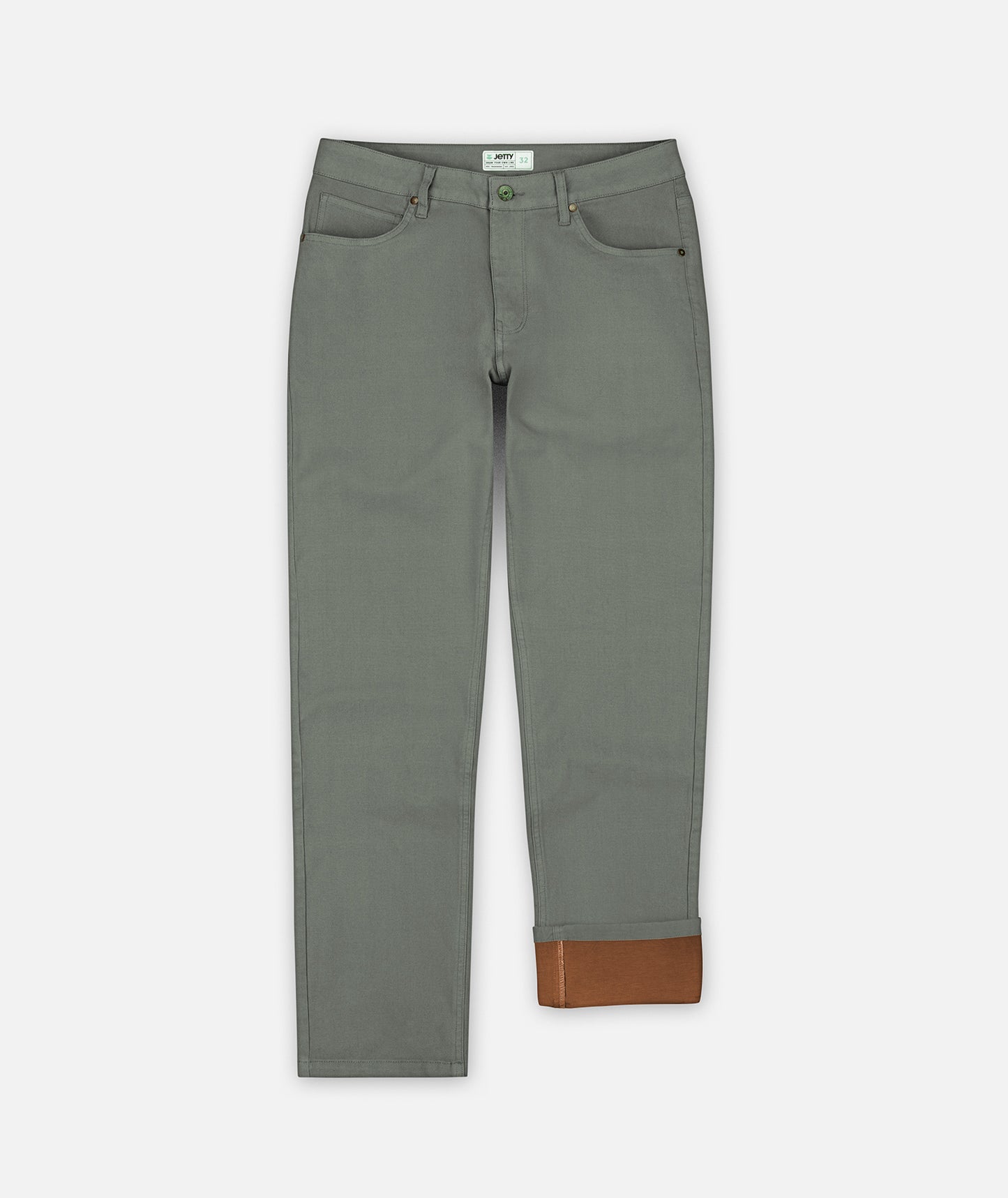 Mariner Flannel Lined Pant - Agave - Jetty