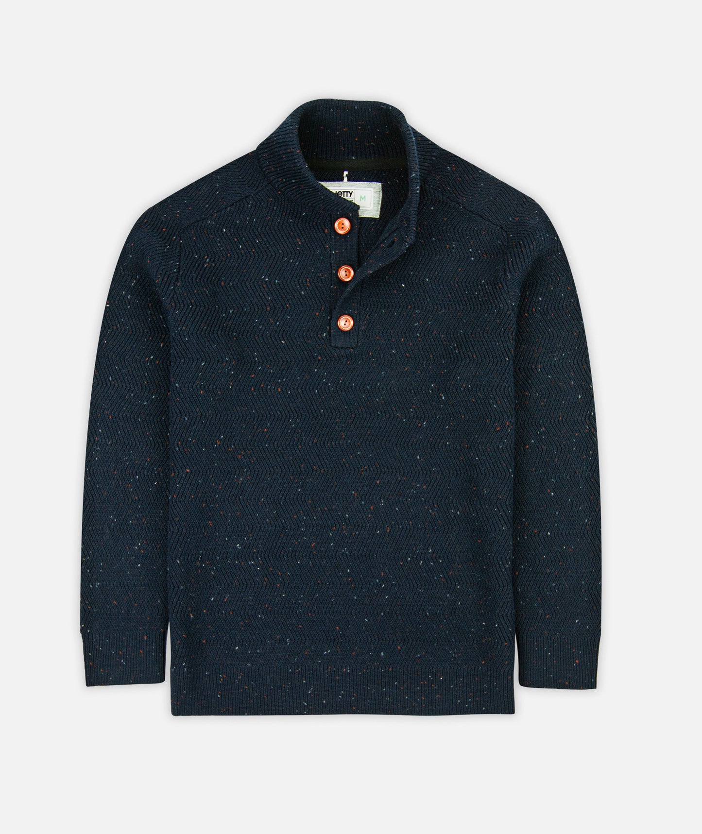 Tack Henley Sweater - Navy - Jetty