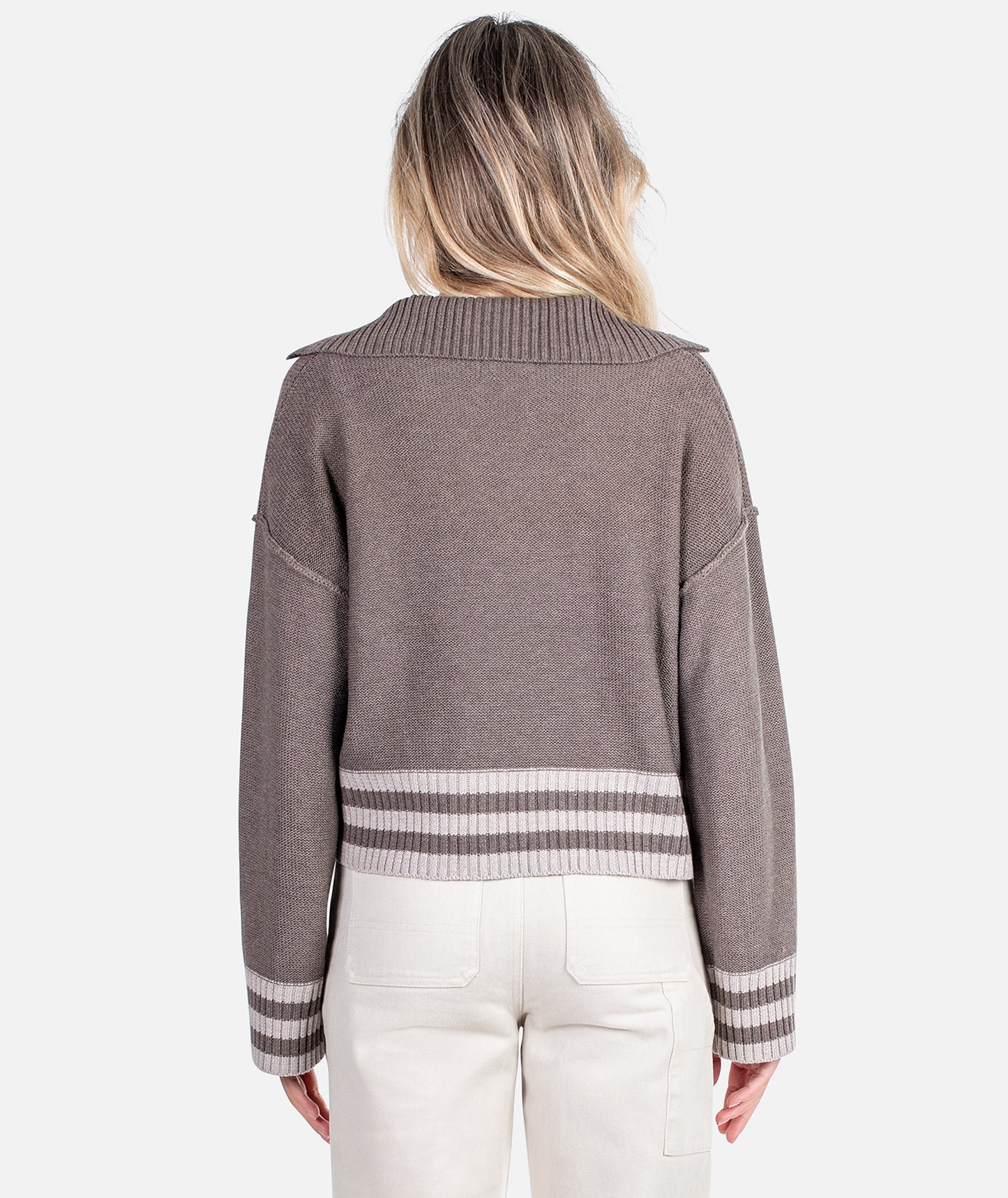 Tybee Henley Sweater - Brown - Jetty