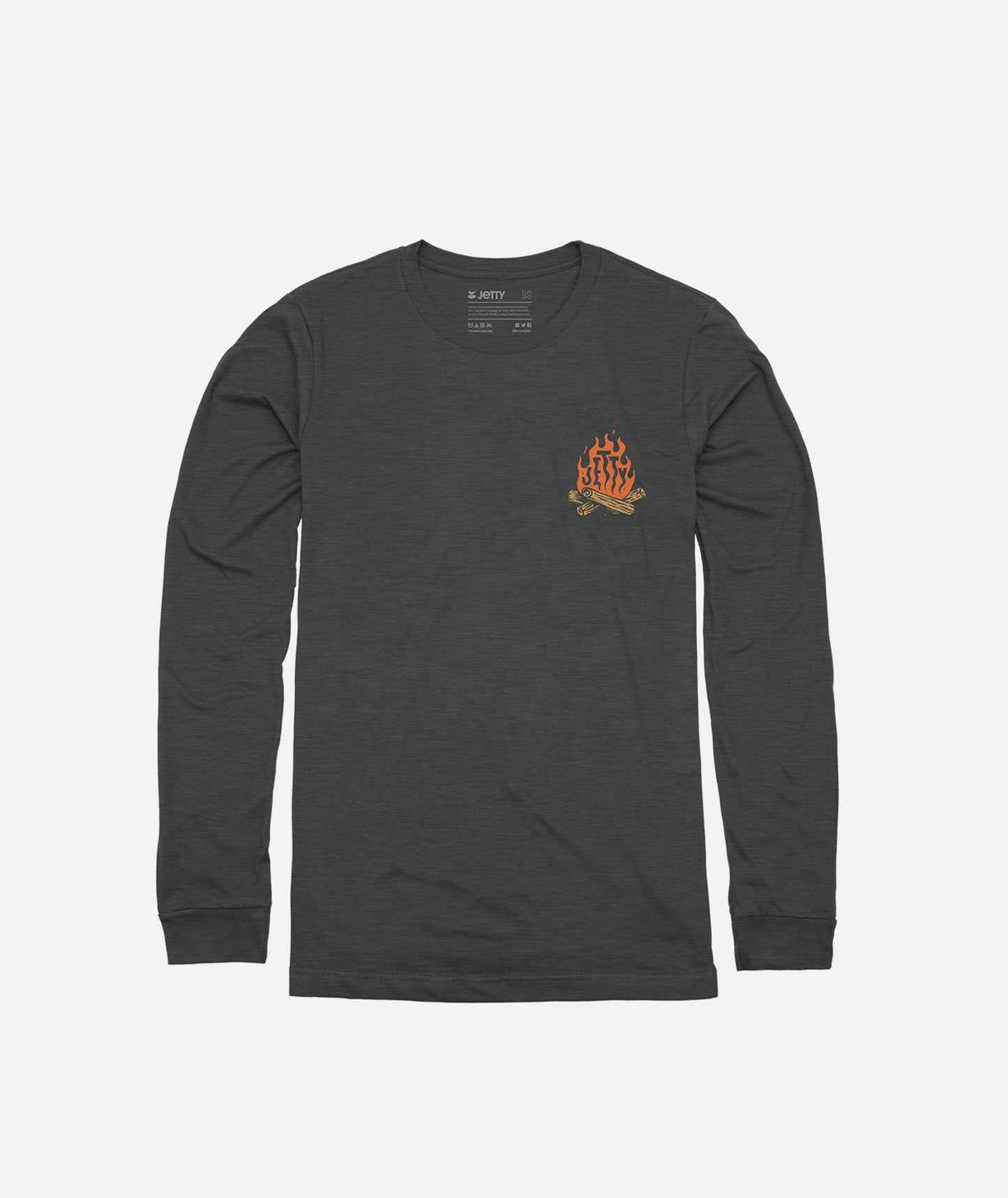 Grom Warm Up Long Sleeve - Charcoal - Jetty