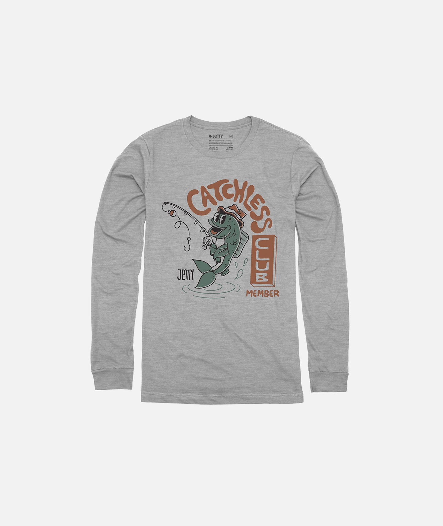 Tot Catchless Club Langarmshirt – Heather Grey