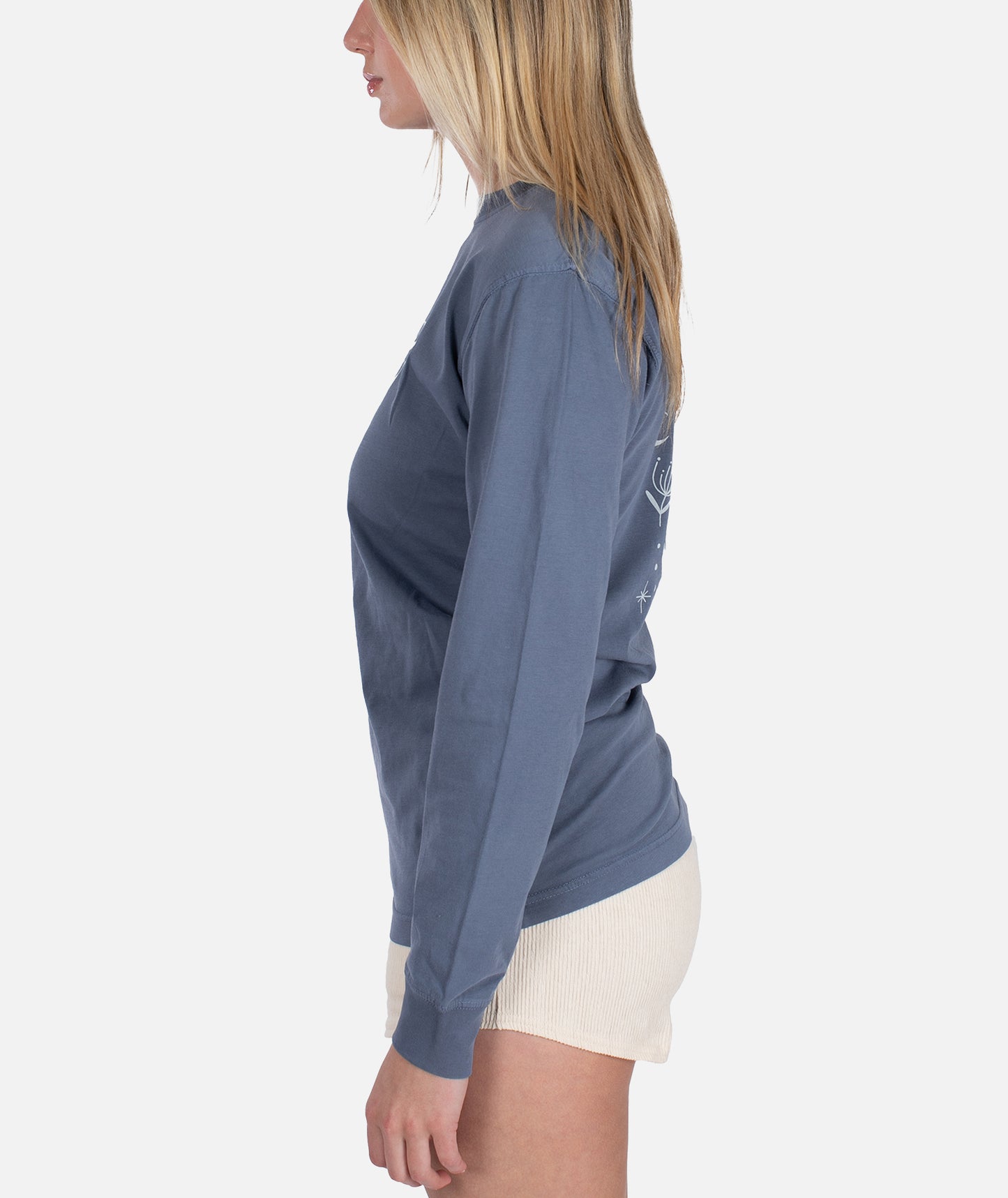 Live Slow Langarmshirt – Nebel