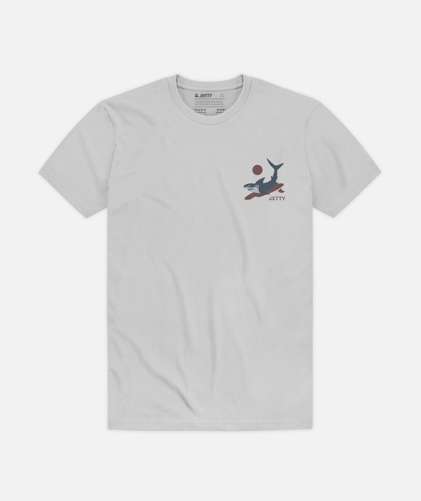 Boardbiter Tee - Silver - Jetty