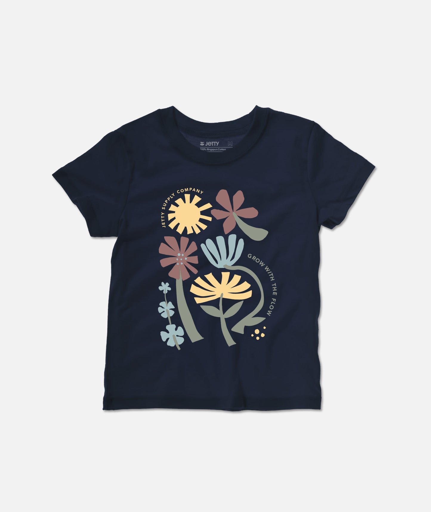 Tot Flora Tee - Navy