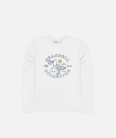 Seashell Collector UV Long Sleeve - White