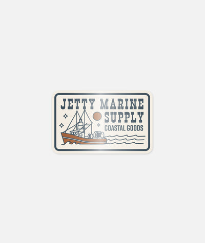 Trawler Sticker - White