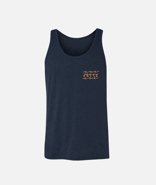Wave Snake Tank - Navy