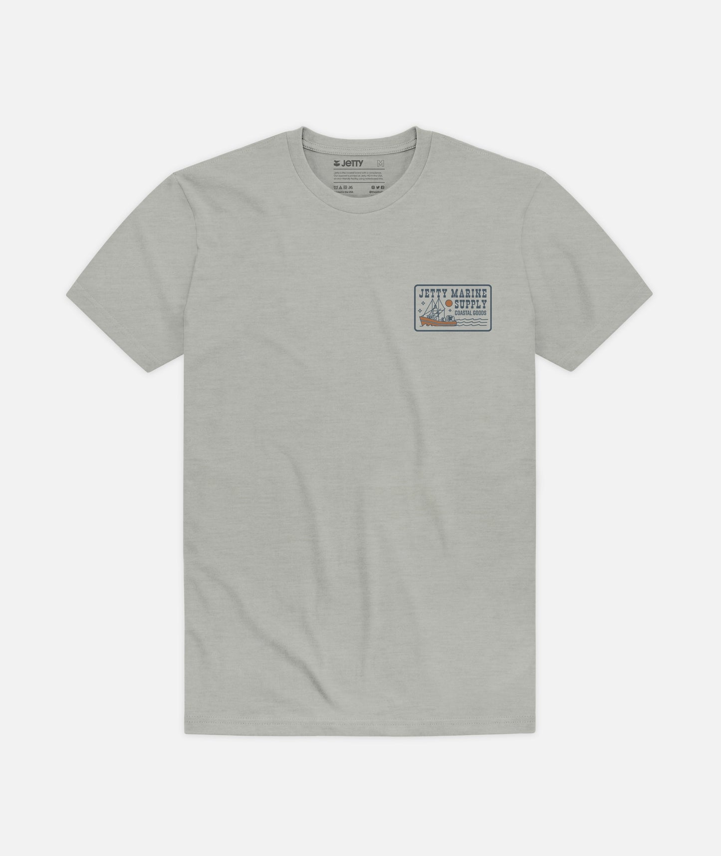 Trawler Tee - Heather Grey