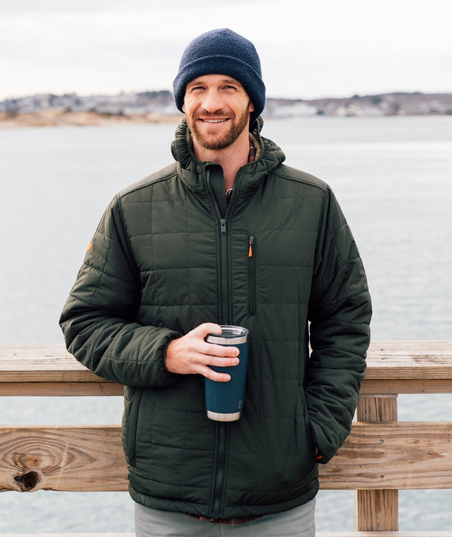 Puffer Coat - Military Green - Jetty