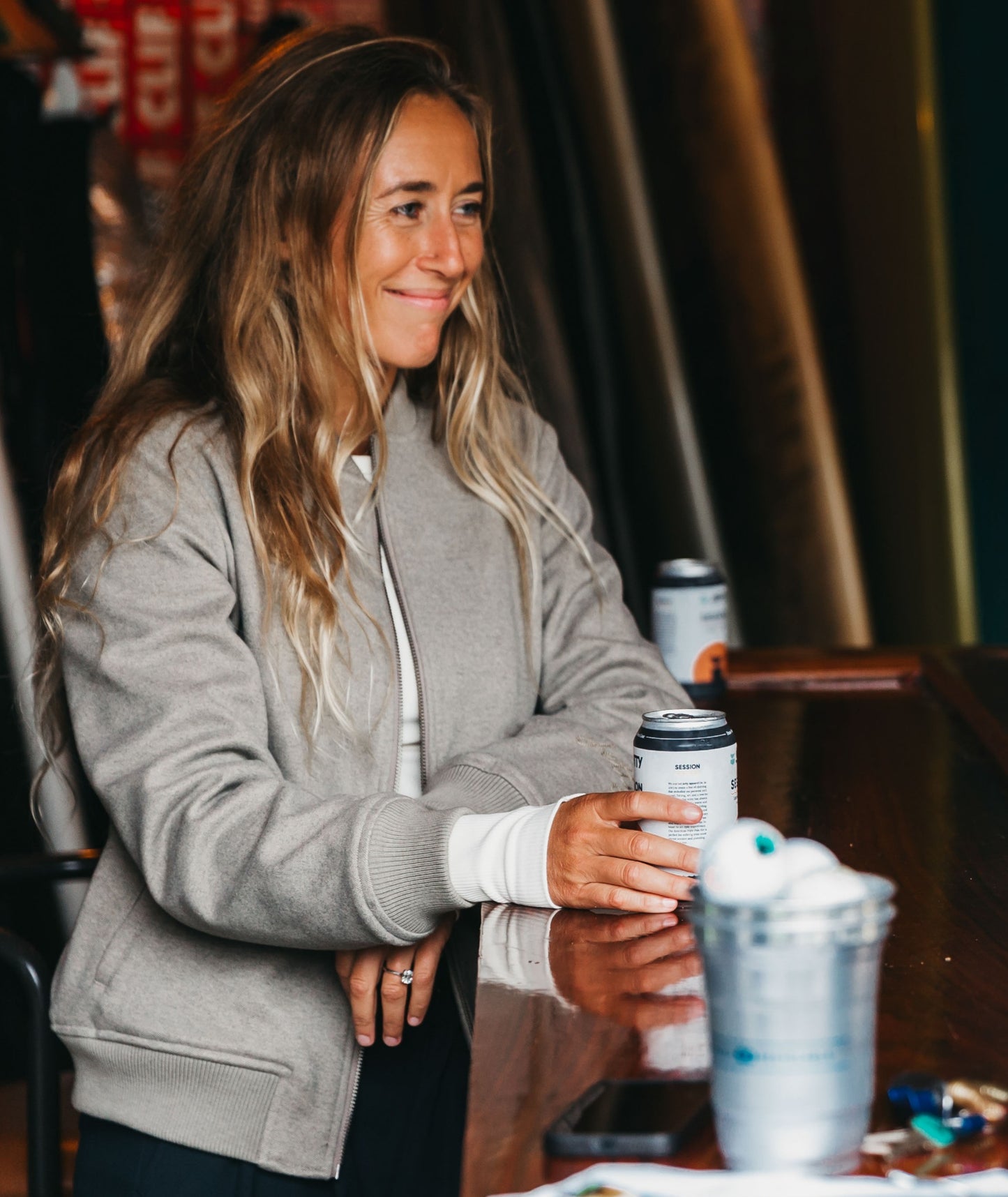 Langco Bomberjacke – Bimsstein