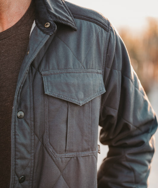 Dogwood Quilted Jacket - Navy - Jetty