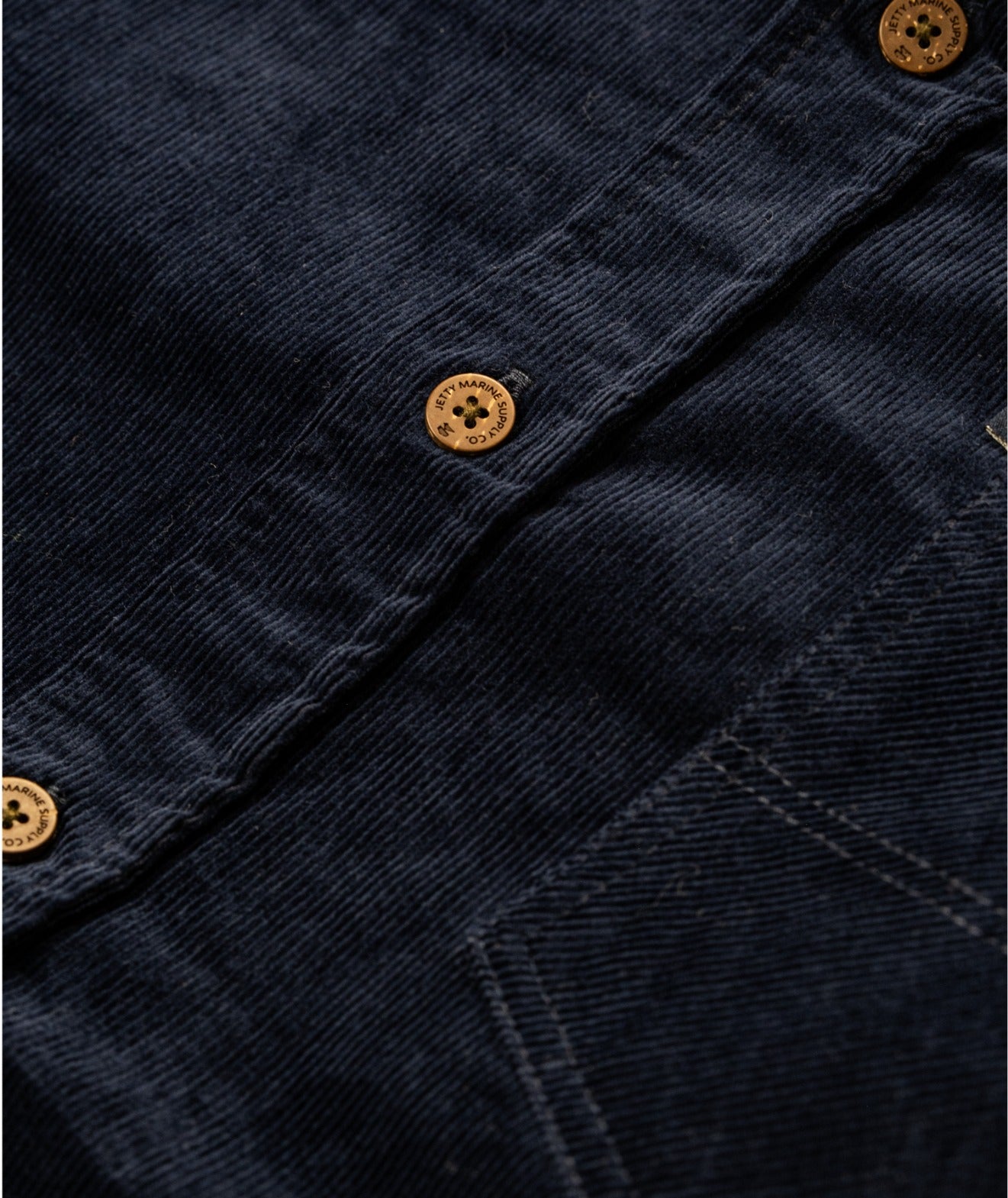 F24 Shoals Corduroy Shirt - Navy - Jetty