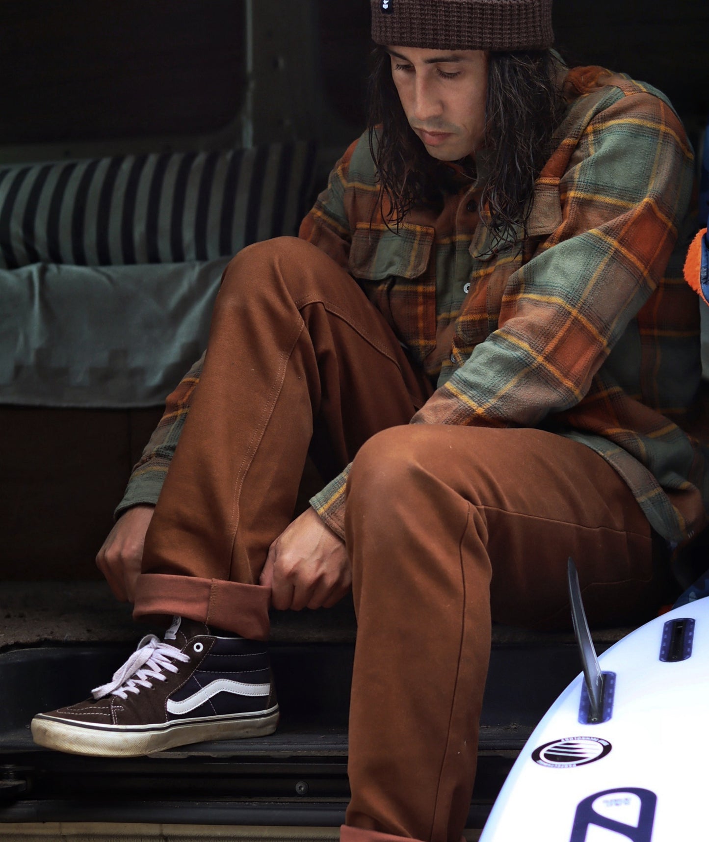 Mariner Flannel Lined Pant - Brown - Jetty