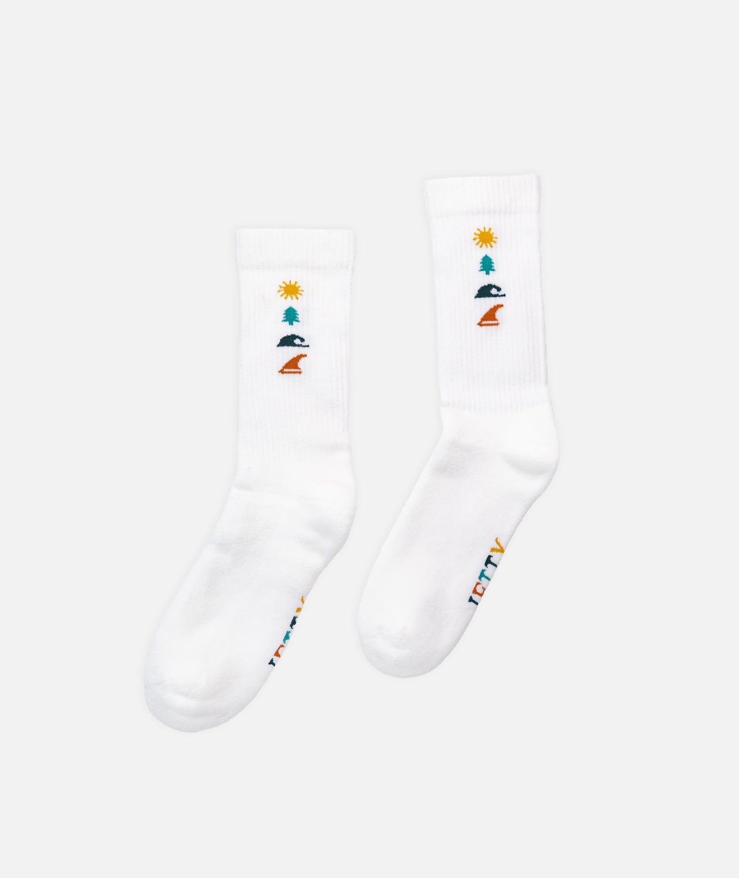 Icon Socks - White - Jetty
