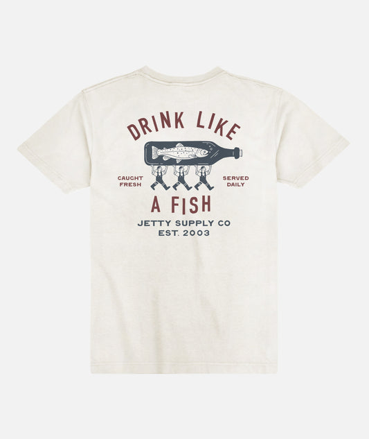 Bottle Service Tee - White - Jetty