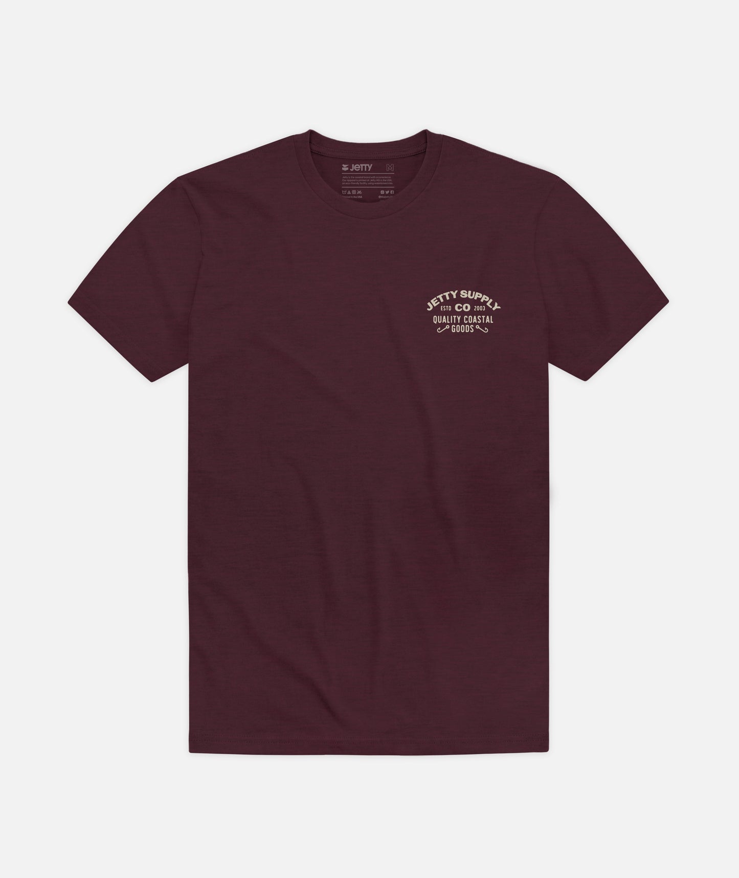 Derby Tee - Maroon - Jetty