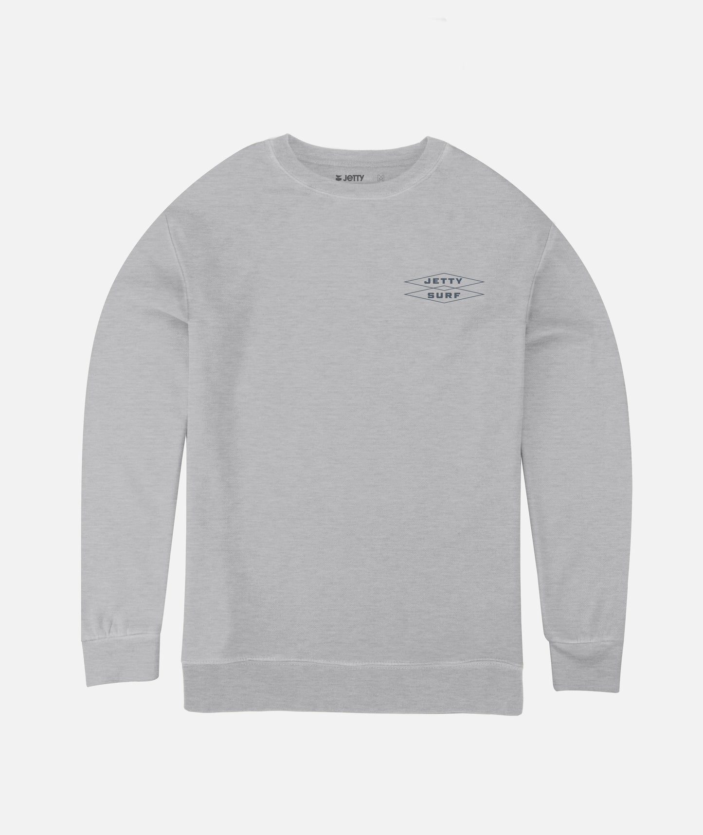 Cubic Crewneck - Heather Grey - Jetty
