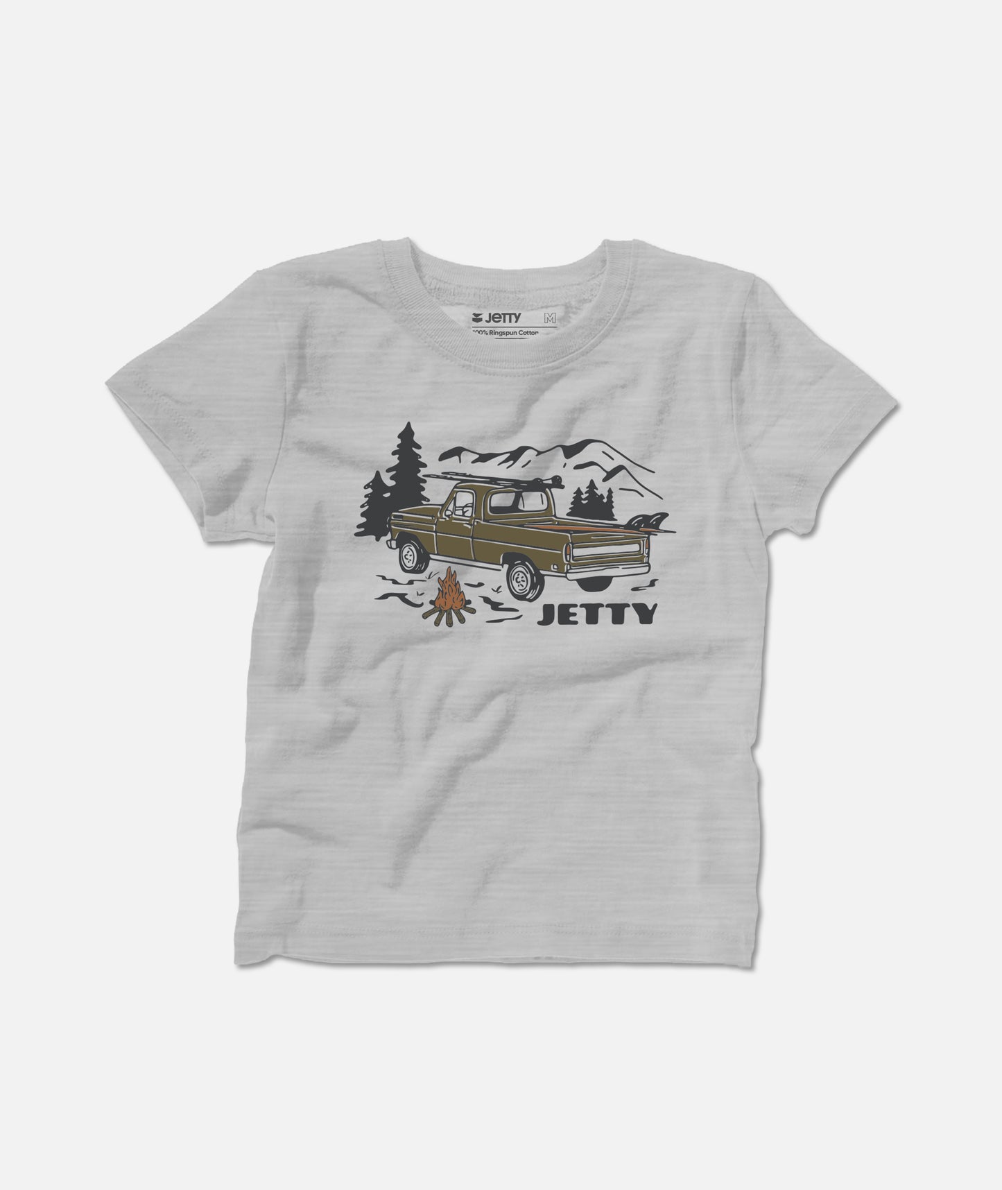 Tot Pickup Tee - Heather Grey