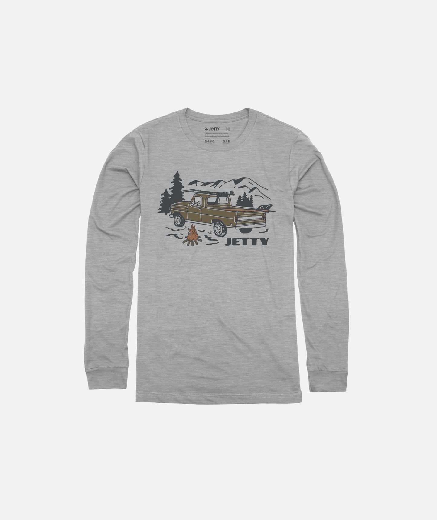 Tot Pickup Long Sleeve - Heather Grey