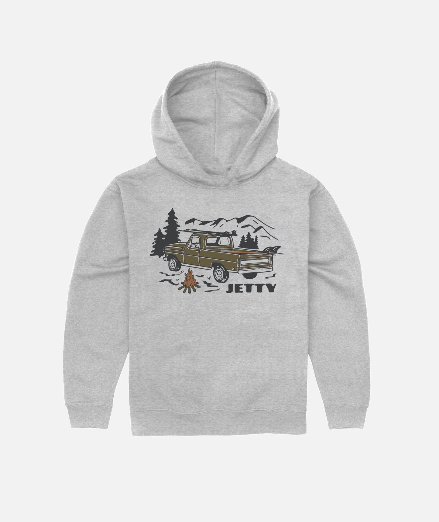 Tot Pickup Hoodie - Heather Grey - Jetty