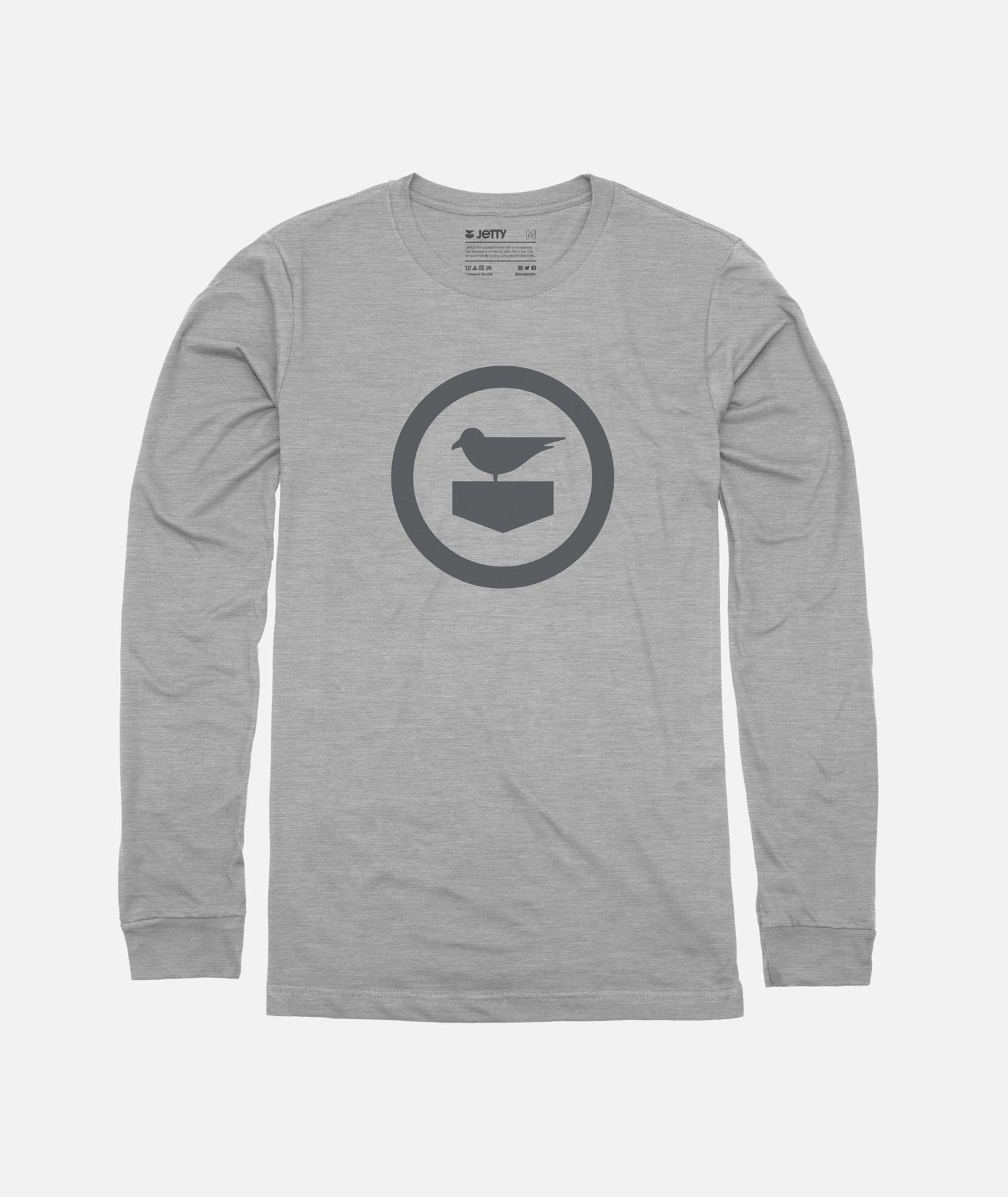 Icon Long Sleeve - Grey - Jetty