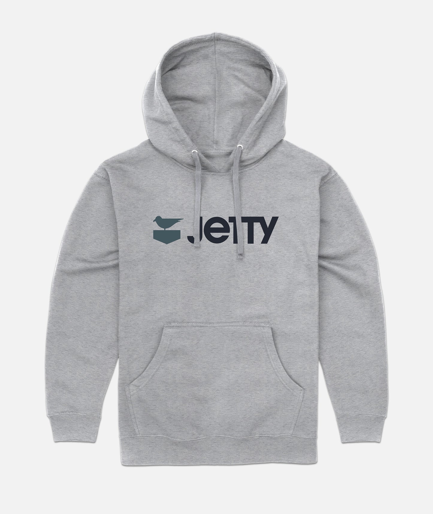 Otis Logo Hoodie - Heather Grey - Jetty