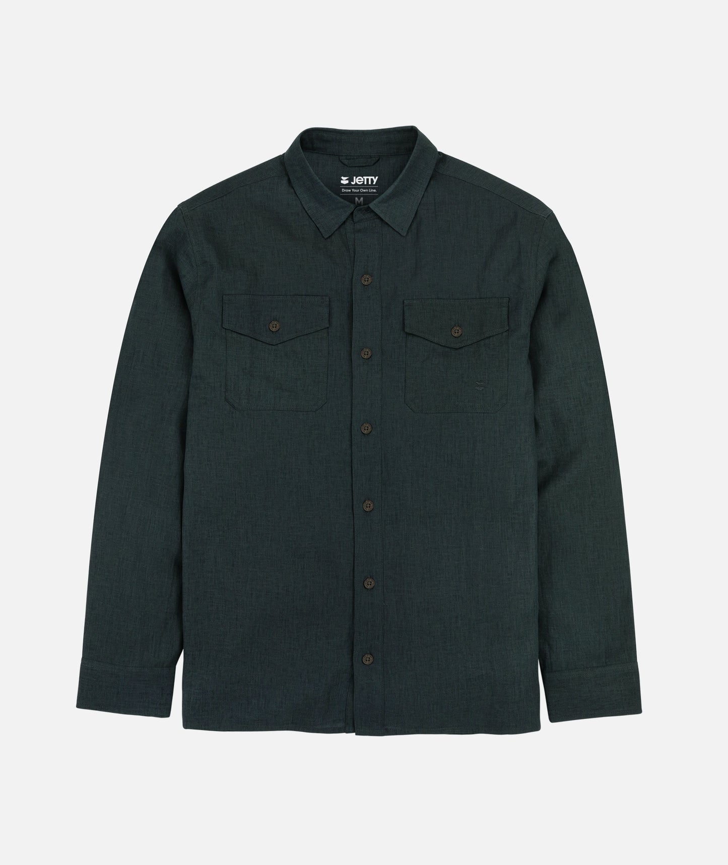 Noah Long Sleeve Shirt - Black Sand