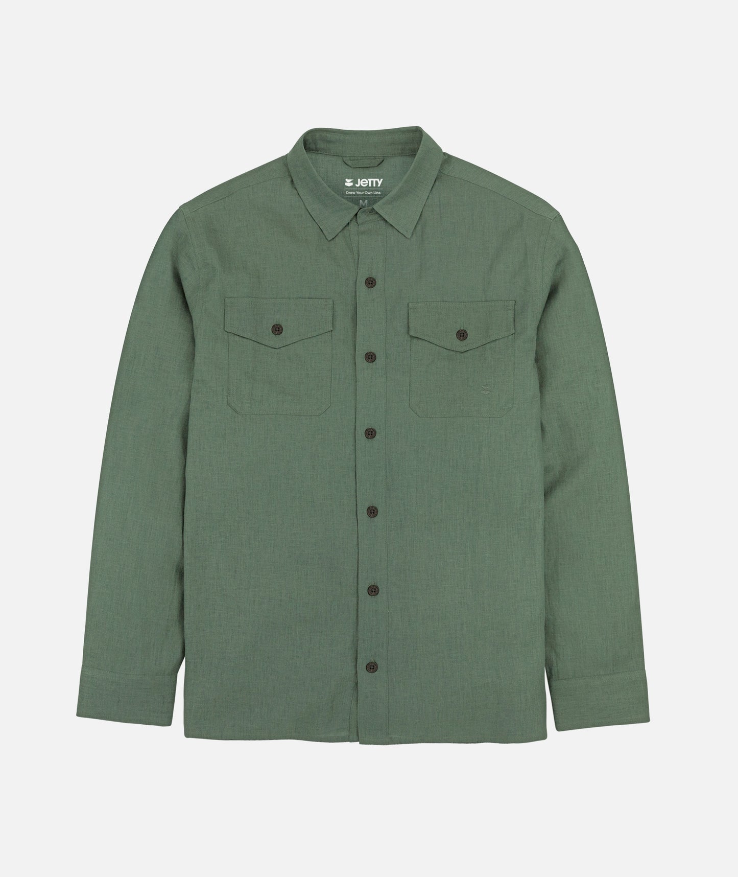 Noah Long Sleeve Shirt - Olive