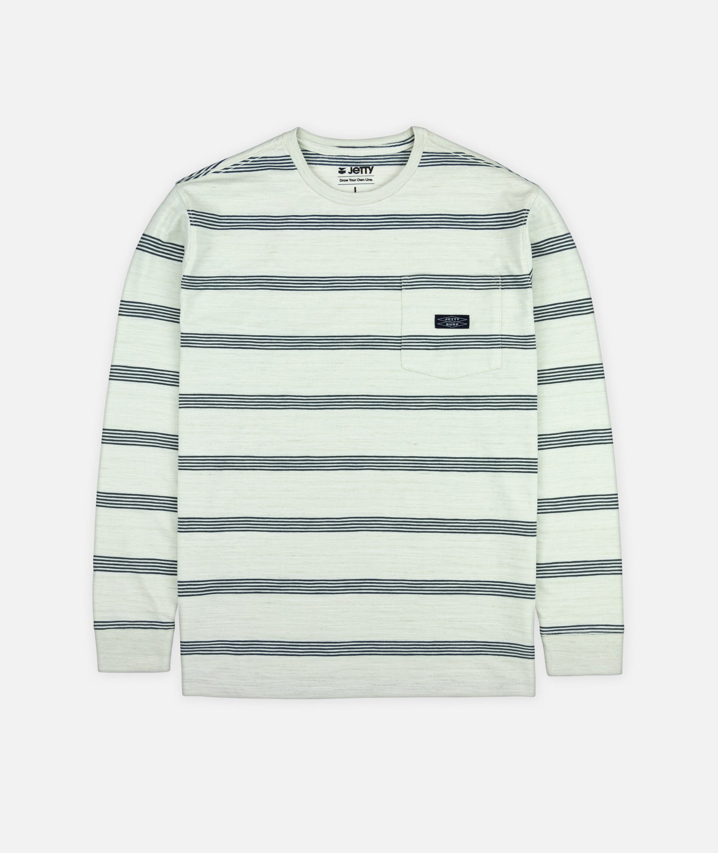Pehala Slub Long Sleeve Tee - White - Jetty