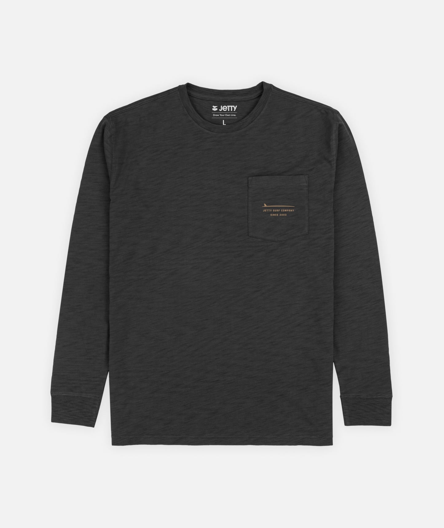 Sedge Slub Long Sleeve - Black - Jetty