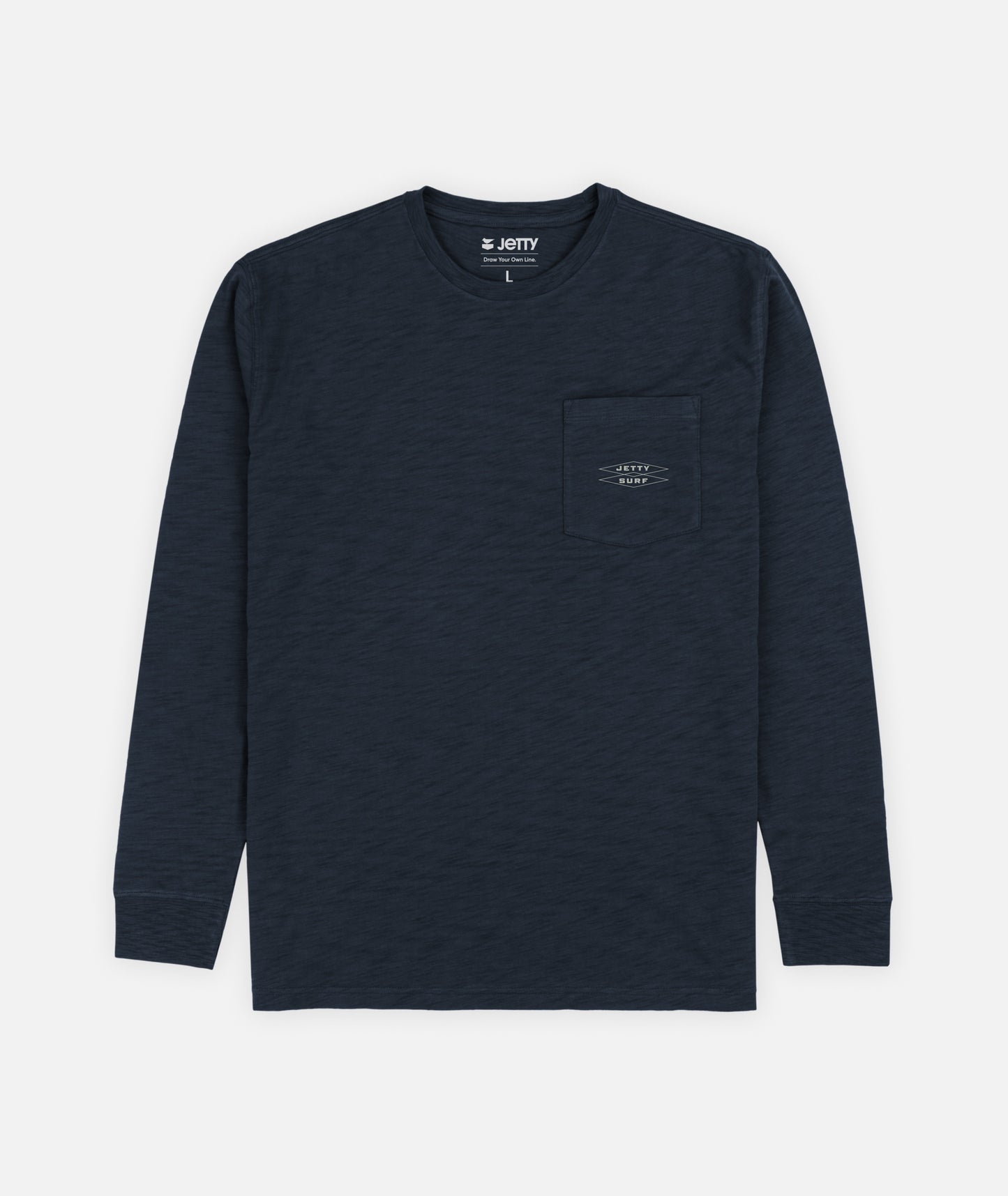Sedge Slub Long Sleeve - Navy - Jetty