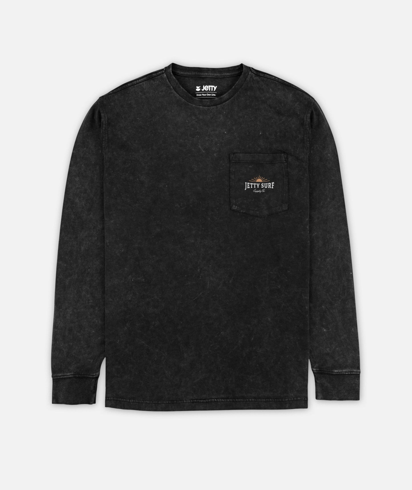Tanker Acid Wash Long Sleeve - Black - Jetty