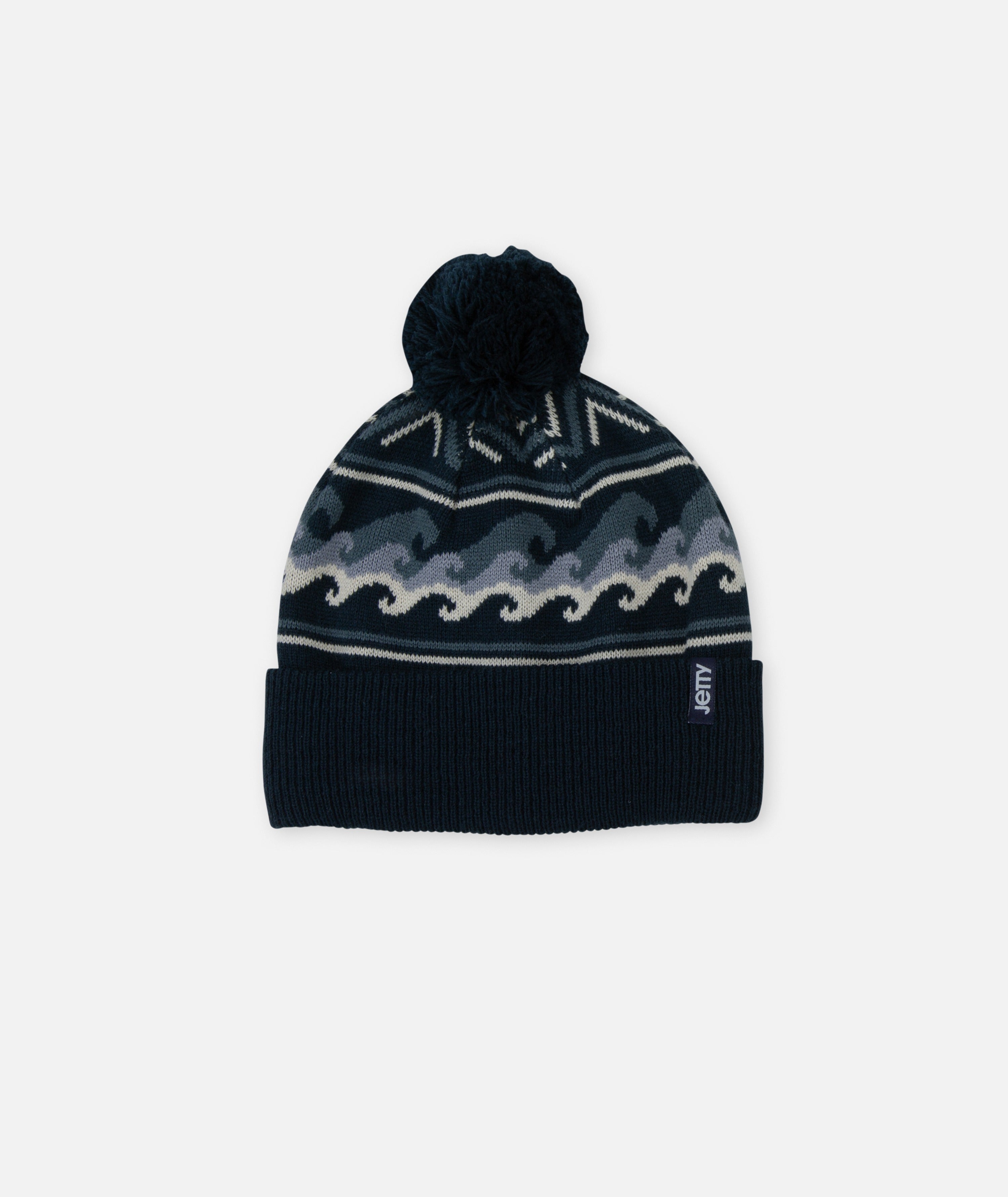Nor'east Jacquard Beanie - Navy – Jetty