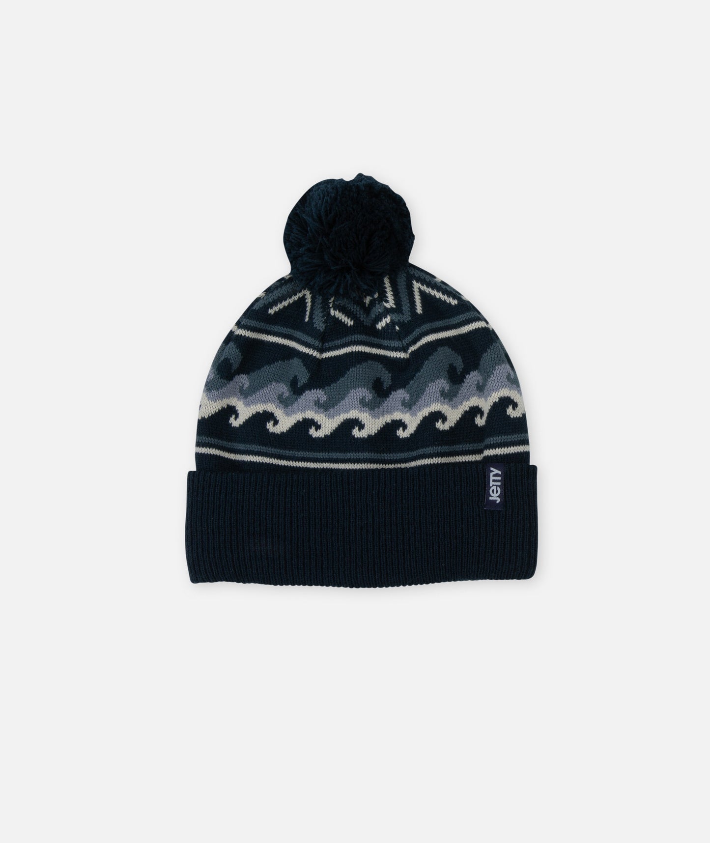 Nor'east Jacquard Beanie - Navy - Jetty