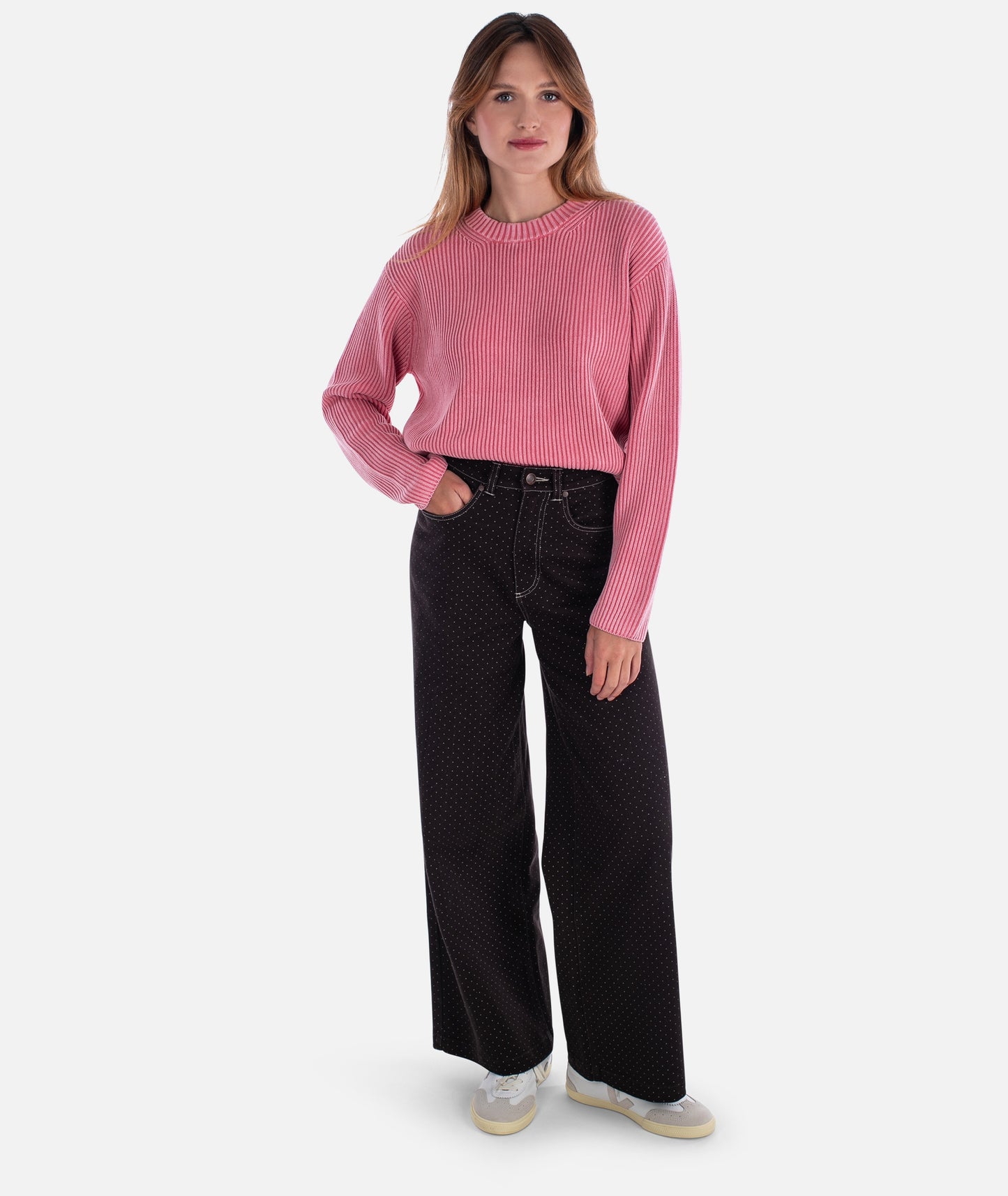Sundrenched Crewneck Sweater - Dusty Rose