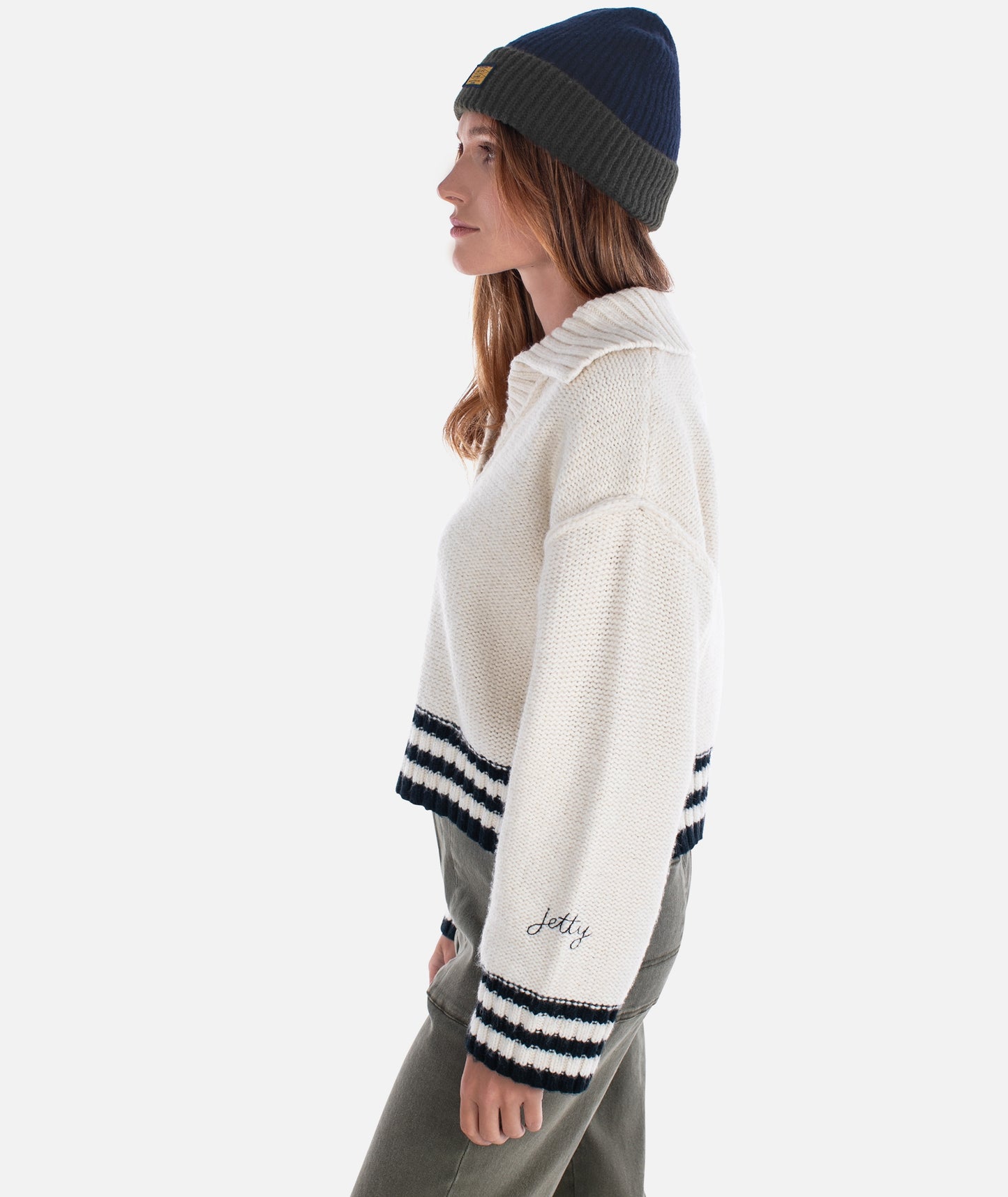 Tybee Henley Sweater - Ivory