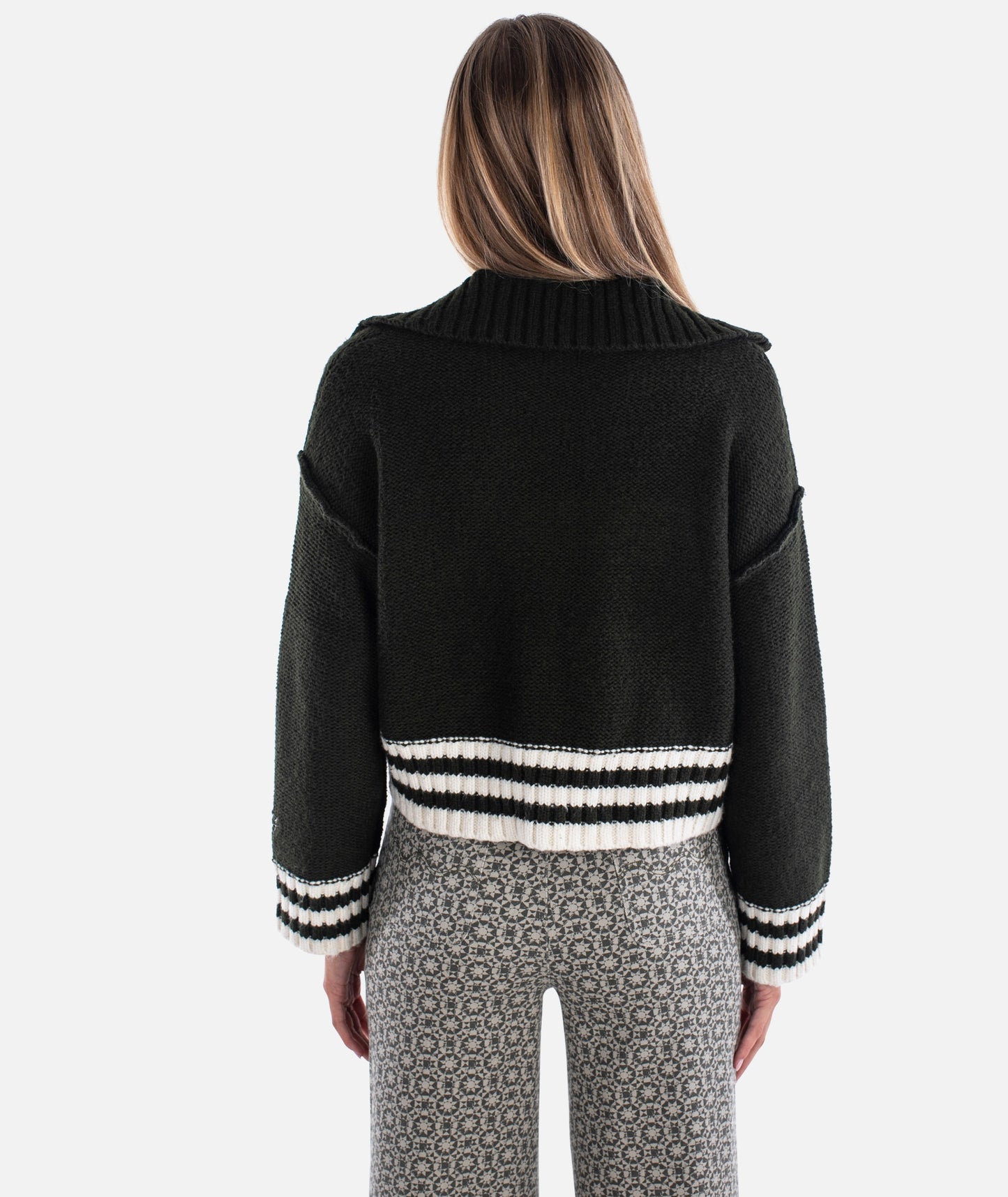 Tybee Henley Sweater - Olive